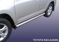 Пороги d76 труба Toyota (тойота) RAV4 (рав 4) (2009-2010) 