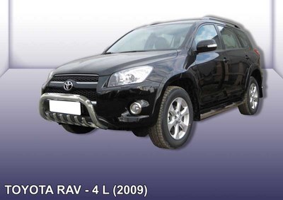 Кенгурятник d76 низкий с защитой картера Toyota RAV4 L (2009 по наст.)