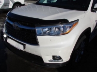 Дефлектор капота Toyota (тойота) Highlander (2014-) темный ― PEARPLUS.ru