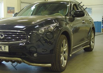 Боковые трубы, d60мм, INFINITI FX, 2008-н.в. ― PEARPLUS.ru