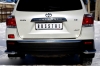 Защита заднего бампера уголки d63 Toyota (тойота) Highlander 2010