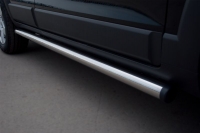 Пороги труба d63 (заглушка из чёрного пластика) Subaru (субару) Tribeca (трибека) USA ― PEARPLUS.ru