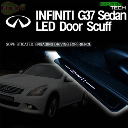         Накладки на пороги светодиодные - 4 шт. для INFINITI G37 Sedan (GREENTECH)