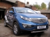 Повторители штатных порогов (труба со скосами) d60 Kia (киа) Sportage (Спортаж) 2010-