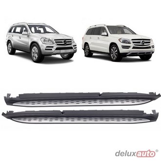 Пороги OE-style, интегрированные, MERCEDES GL, 2012-2019 ― PEARPLUS.ru