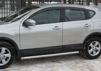 Пороги труба 76мм Nissan Qashqai SKU:466470qw