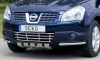 Защита бампера передняя (уголки) 40мм. Nissan (ниссан) Qashqai (кашкай +2) (кашкай) (2010 по наст.) 