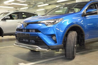 Toyota RAV4 2015 Защита переднего бампера 60мм