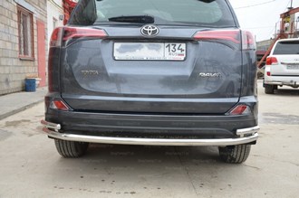 Toyota (тойота) RAV4 (рав 4) 2015 Защита заднего бампера SKU:465839qw ― PEARPLUS.ru