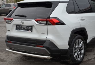 Toyota (тойота) RAV4 (рав 4) 2019 Защита заднего бампера ― PEARPLUS.ru