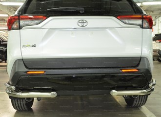 Toyota RAV4 2019 Защита заднего бампера угловая двойная