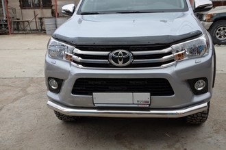 Защита переднего бампера 60 мм Toyota Hilux (2015-)