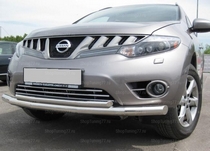 Защита переднего бампера d70 Nissan (ниссан) Murano (мурано) (2009-) 