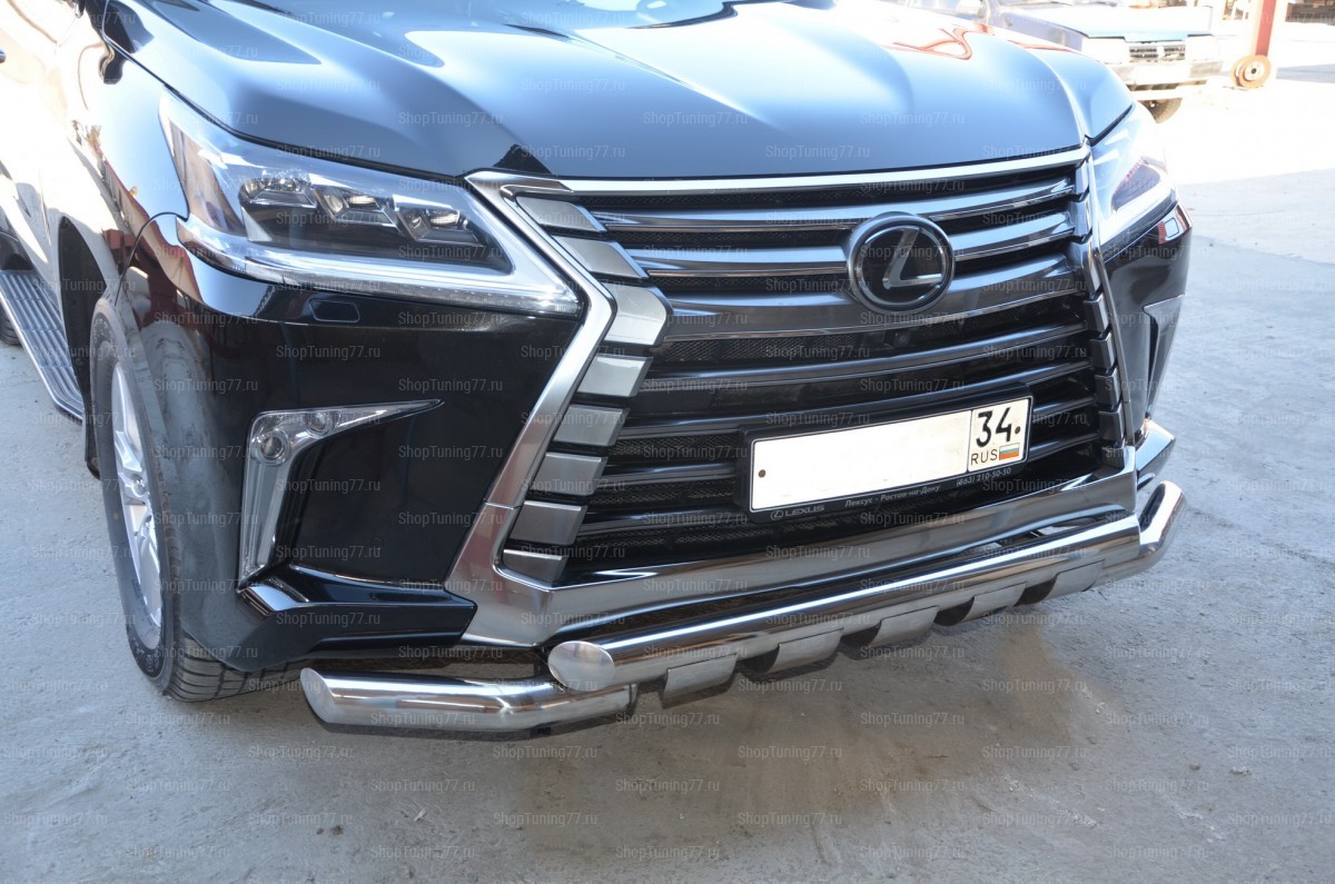 Защита переднего бампера G Lexus (лексус) LX 450 2016