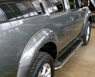 Защита штатного порога труба Nissan Pathfinder SKU:465539qw