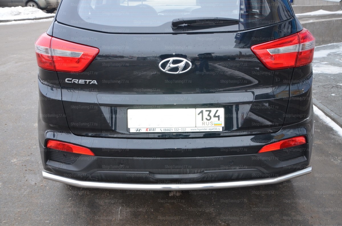 Защита заднего бампера Hyundai (хендай) Creta 42 мм Hyundai (хендай) Creta (2016-) 