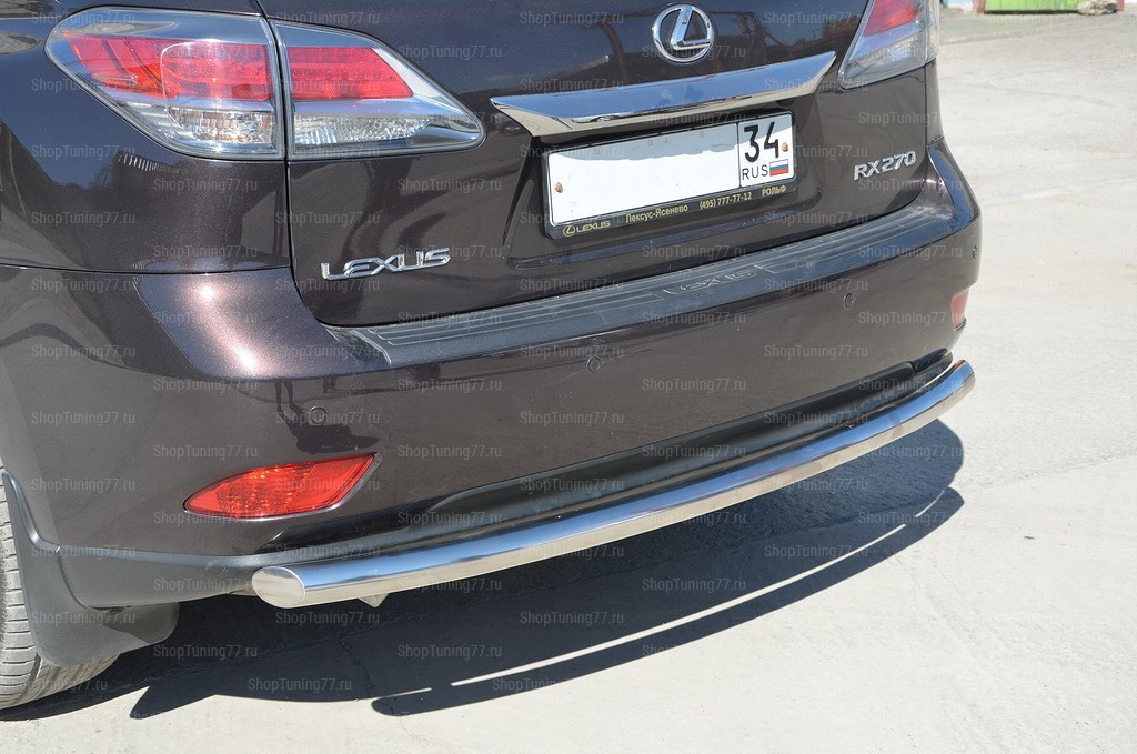 Защита заднего бампера Lexus (лексус) RX 2008-2015
