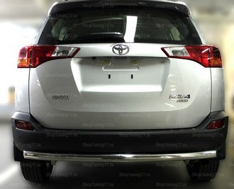 Защита заднего бампера одинарная 60 мм Toyota RAV 4 (2013-)