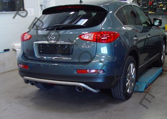 Защита заднего бампера, труба d48мм, INFINITI EX, 2007-2013 ― PEARPLUS.ru