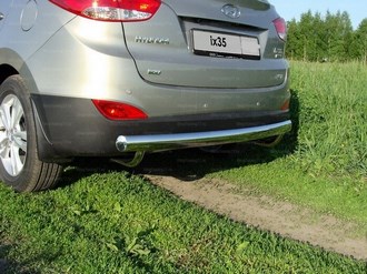 Защита задняя (центральная) 75х42 мм Hyundai (хендай) IX3 (X3)5 ― PEARPLUS.ru